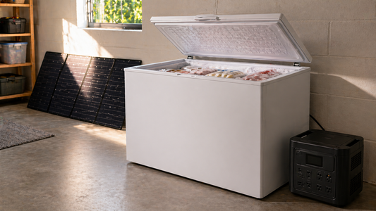 Solar Panels for a Freezer - Sizing, Runtime, and Real Setup
